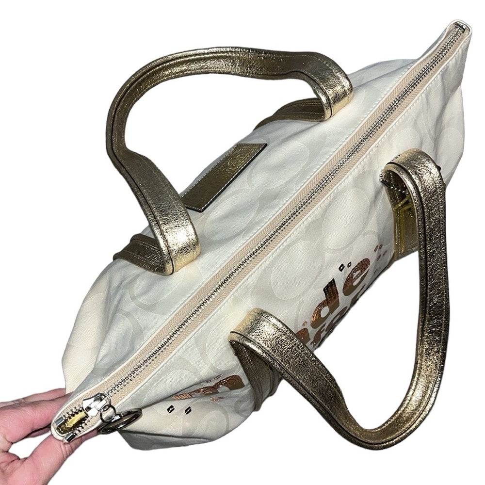 Coach Glam Poppy “Made for me by Coach” Should Bag Style 14979 - Picture 10 of 16